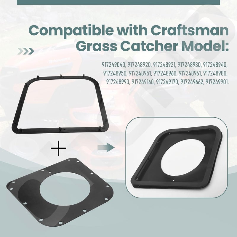 Ohoho 532192550 Bagger Seal - by - Compatible with Husqvarna 192550 917249040 / Craftsman 354 SLG 966529102 968999515, Fits 48" 54" Grass Catcher with 532192603 Plastic Gasket Cover - Image 5